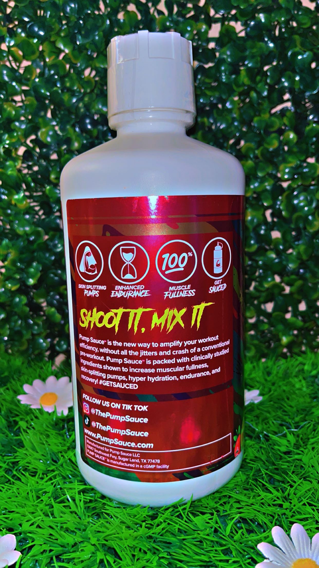 Pump sauce strawberry lemonade flavor non stim pre