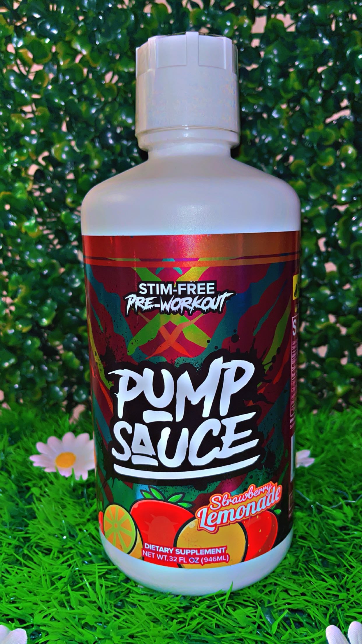 Pump sauce strawberry lemonade flavor non stim pre
