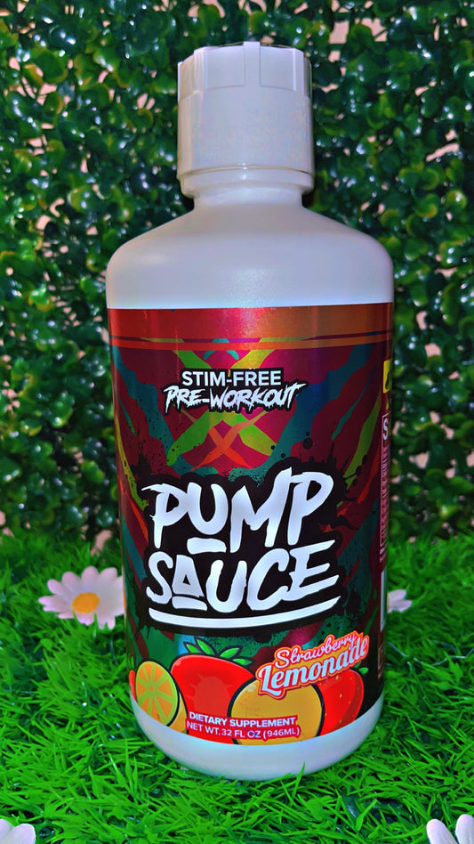 Pump sauce strawberry lemonade flavor non stim pre